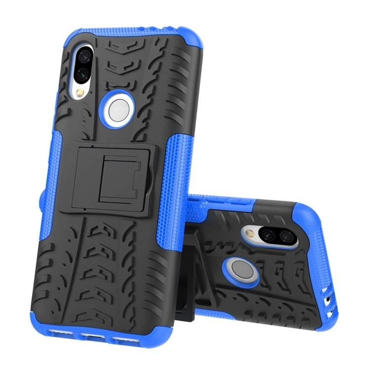 Tire Texture TPU+PC Shockproof Protective Case for Xiaomi Redmi 7, with Holder