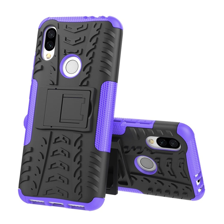 Tire Texture TPU+PC Shockproof Protective Case for Xiaomi Redmi 7, with Holder