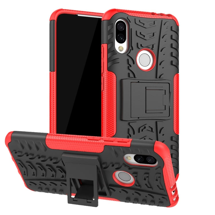 Tire Texture TPU+PC Shockproof Protective Case for Xiaomi Redmi 7, with Holder