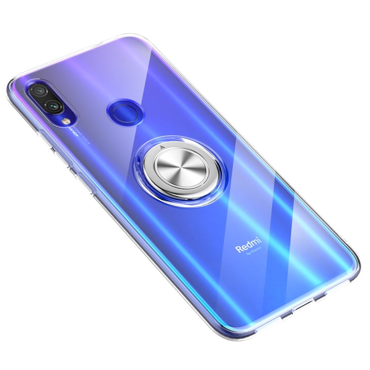 Ultra-thin TPU Protective Case for Xiaomi Redmi 7, with 360 Degree Rotation Holder (Transparent)