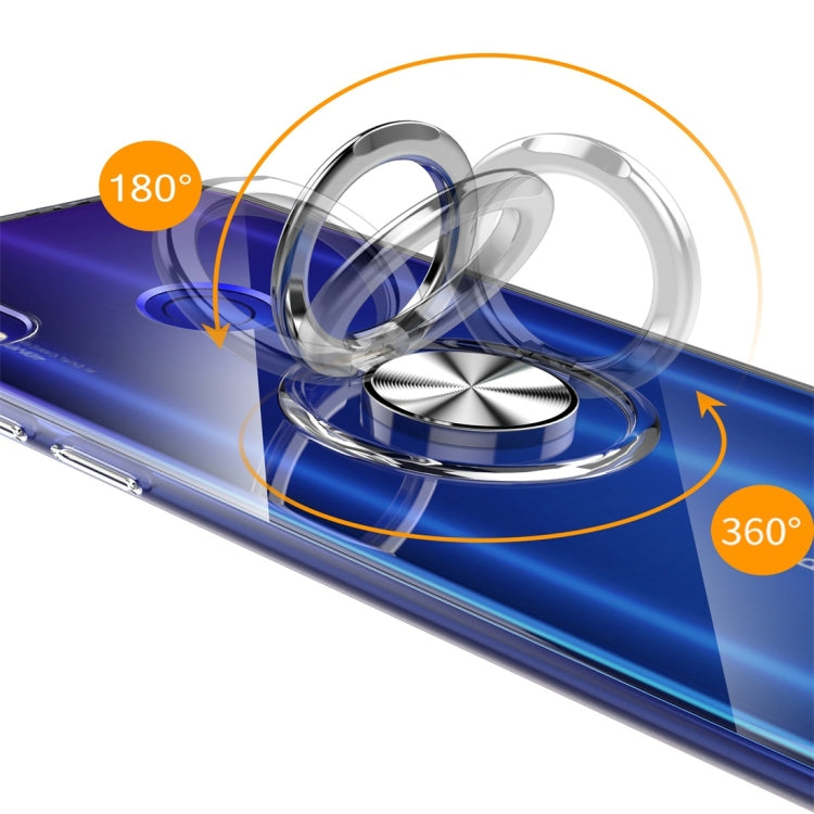 Ultra-thin TPU Protective Case for Xiaomi Redmi 7, with 360 Degree Rotation Holder (Transparent)