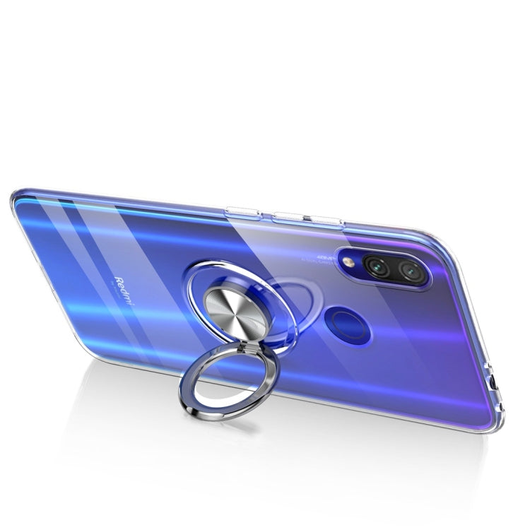 Ultra-thin TPU Protective Case for Xiaomi Redmi 7, with 360 Degree Rotation Holder (Transparent)