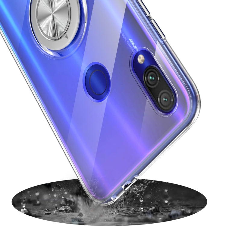 Ultra-thin TPU Protective Case for Xiaomi Redmi 7, with 360 Degree Rotation Holder (Transparent)