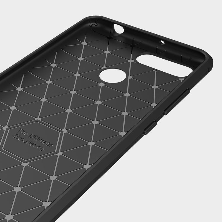 Brushed Texture Carbon Fiber Shockproof TPU Case for Xiaomi Redmi 6