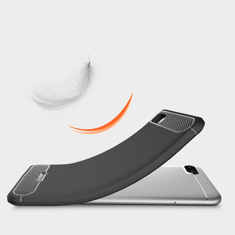 Brushed Texture Carbon Fiber Shockproof TPU Case for Xiaomi Redmi 6A