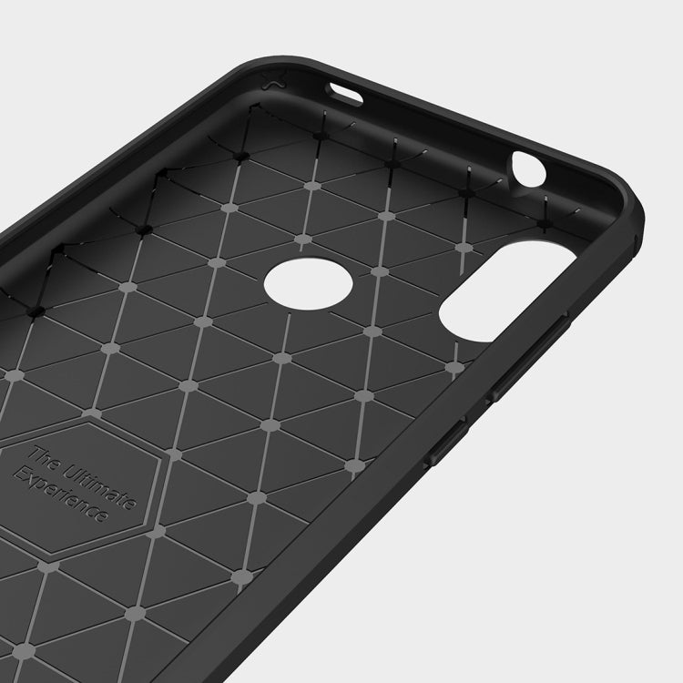 Brushed Texture Carbon Fiber Shockproof TPU Case for Xiaomi Redmi 6 Pro / Mi A2 Lite
