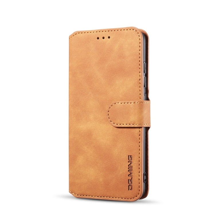 DG.MING Retro Oil Side Horizontal Flip Case for Xiaomi Redmi 6, with Holder & Card Slots & Wallet