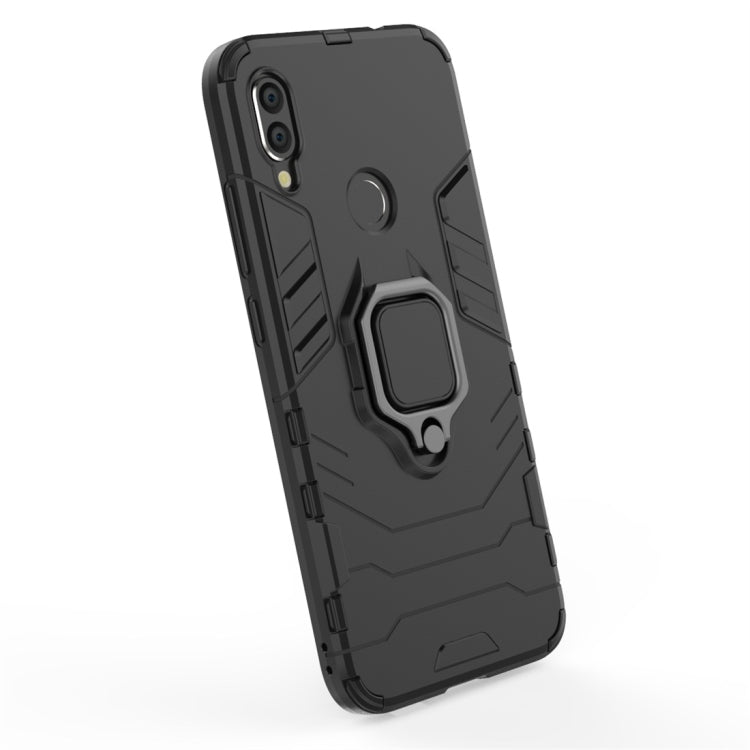 PC + TPU Shockproof Protective Case for Xiaomi Redmi Note 7, with Magnetic Ring Holder