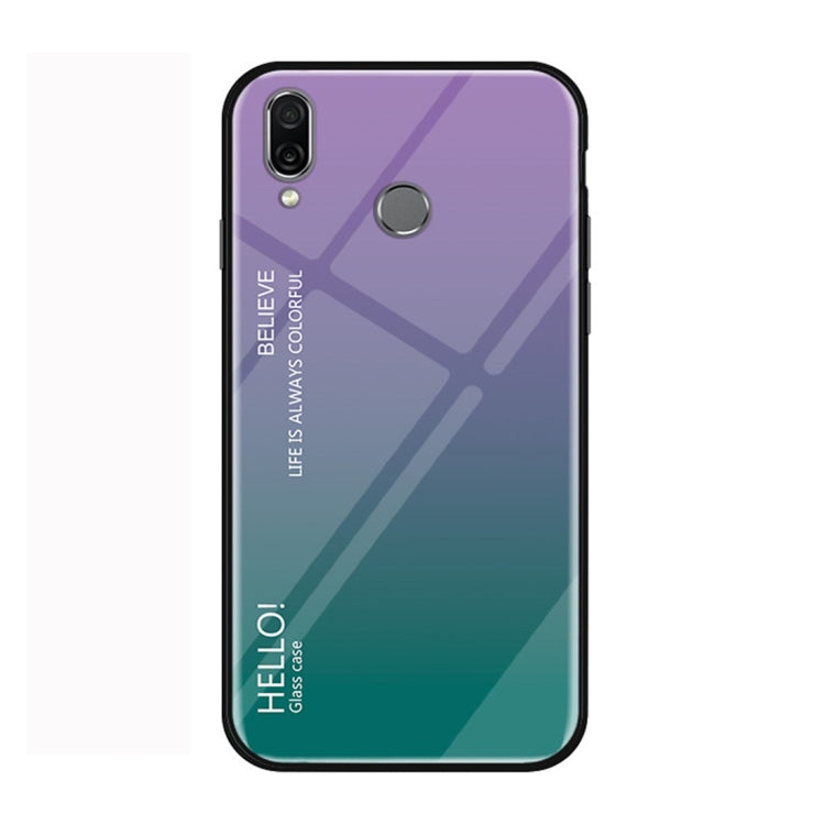 Gradient Color Glass Protective Case for Xiaomi Redmi Note 7