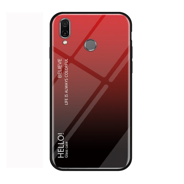 Gradient Color Glass Protective Case for Xiaomi Redmi Note 7