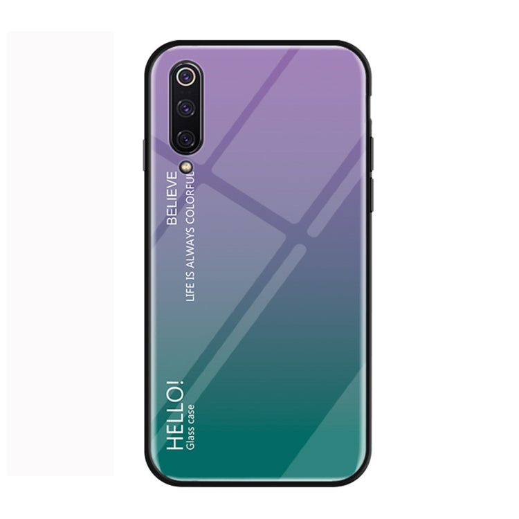 Gradient Color Glass Protective Case for Xiaomi Mi 9
