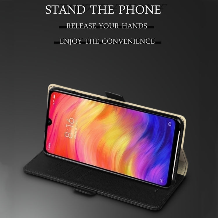 DZGOGO MILO Series PC + PU Horizontal Flip Leather Case for Xiaomi Redmi Note 7, with Holder & Card Slot & Wallet
