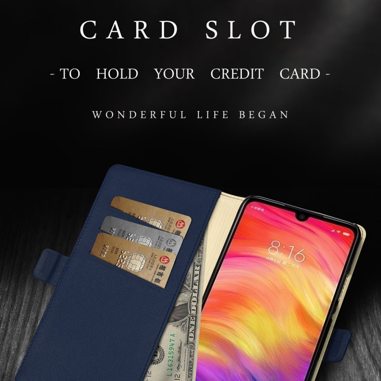 DZGOGO MILO Series PC + PU Horizontal Flip Leather Case for Xiaomi Redmi Note 7, with Holder & Card Slot & Wallet