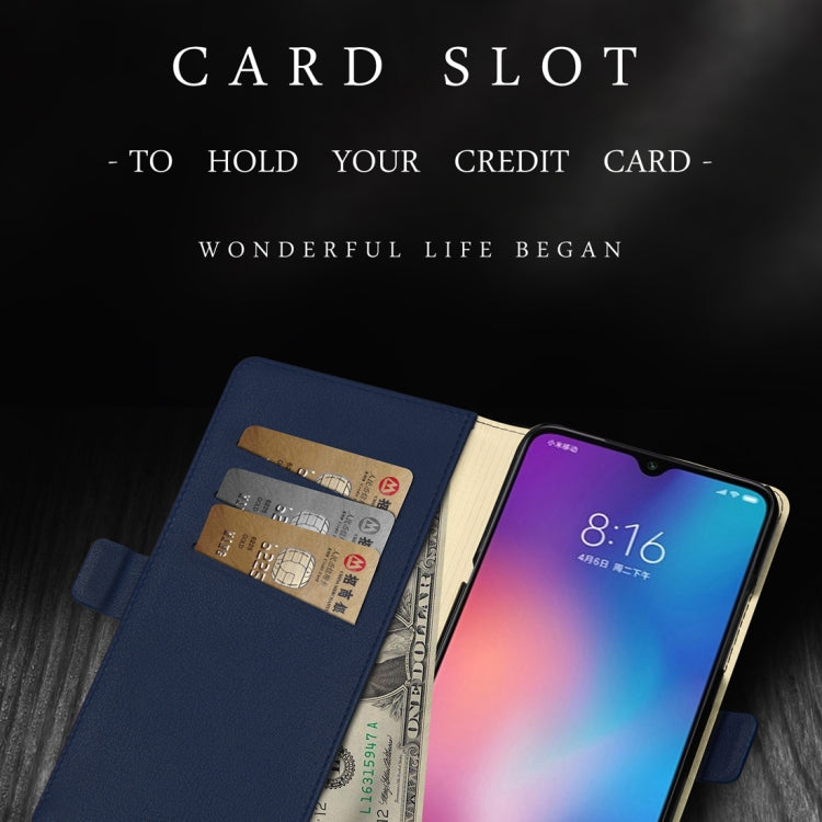 DZGOGO MILO Series PC + PU Horizontal Flip Leather Case for Xiaomi Mi 9, with Holder & Card Slot & Wallet