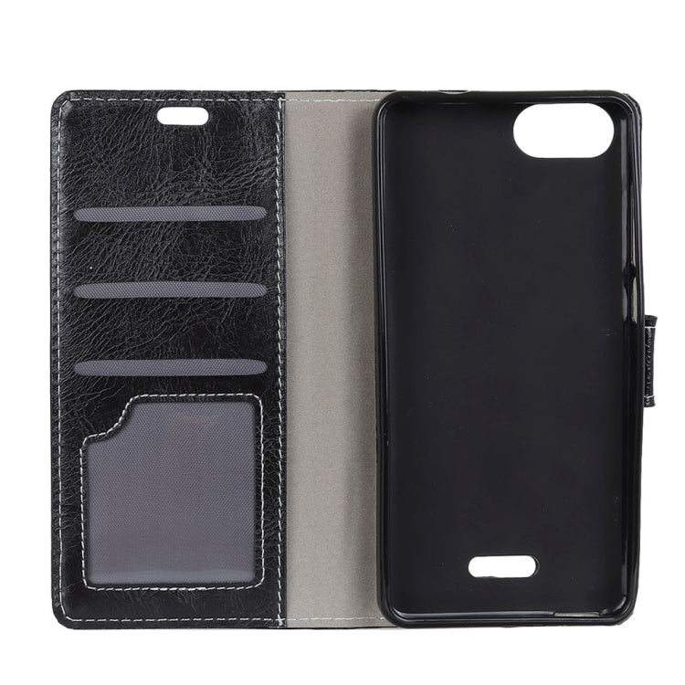 Retro Crazy Horse Texture Horizontal Flip Leather Case for Xiaomi Redmi 6A, with Holder & Card Slots & Photo Frame