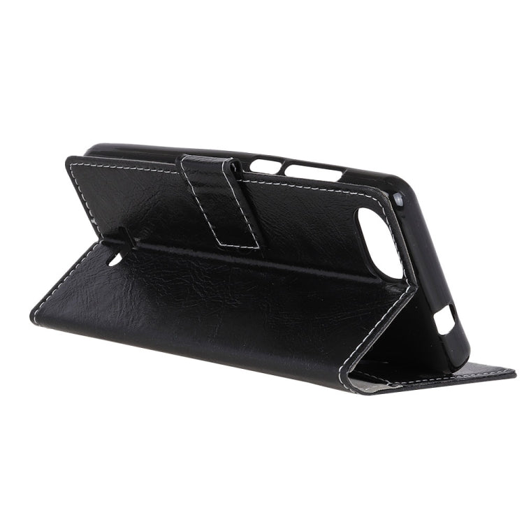 Retro Crazy Horse Texture Horizontal Flip Leather Case for Xiaomi Redmi 6A, with Holder & Card Slots & Photo Frame