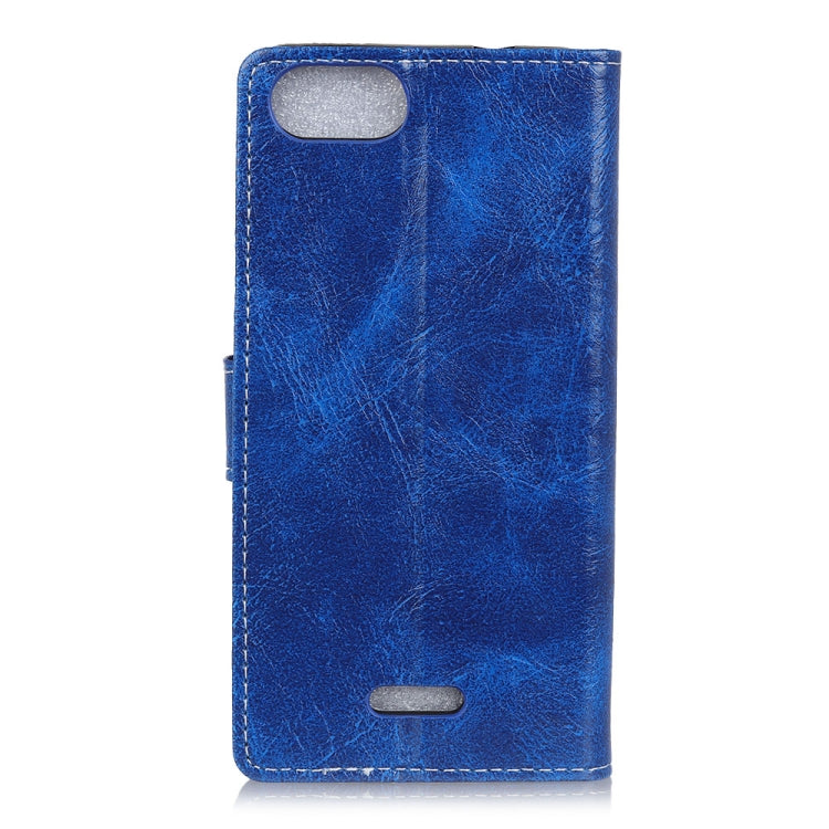 Retro Crazy Horse Texture Horizontal Flip Leather Case for Xiaomi Redmi 6A, with Holder & Card Slots & Photo Frame