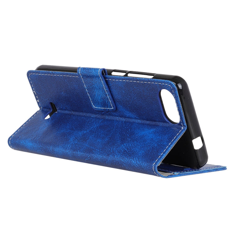 Retro Crazy Horse Texture Horizontal Flip Leather Case for Xiaomi Redmi 6A, with Holder & Card Slots & Photo Frame