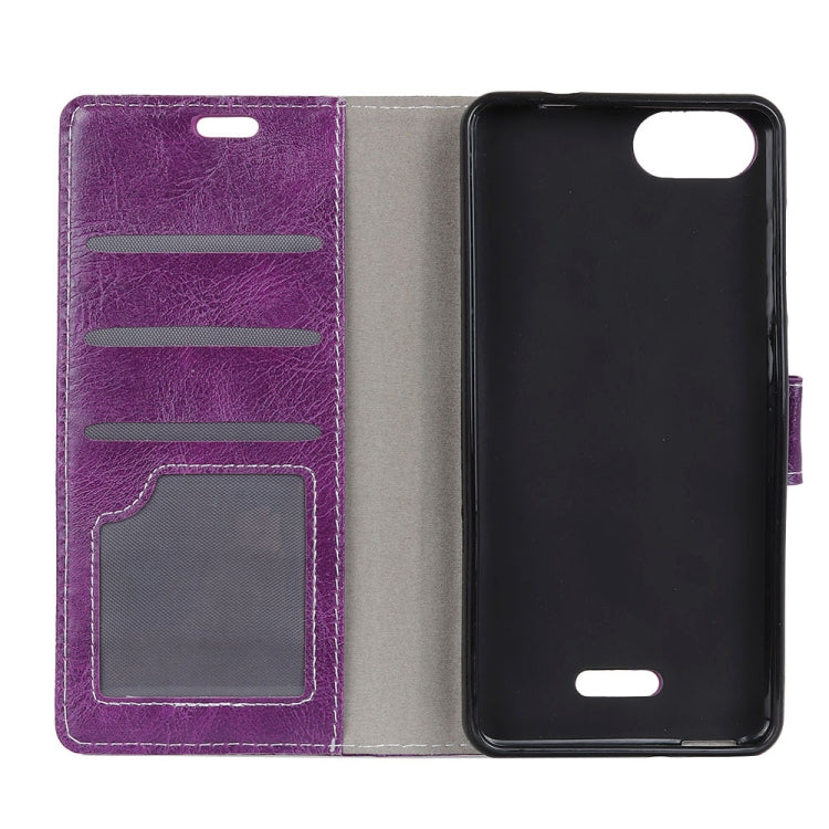 Retro Crazy Horse Texture Horizontal Flip Leather Case for Xiaomi Redmi 6A, with Holder & Card Slots & Photo Frame