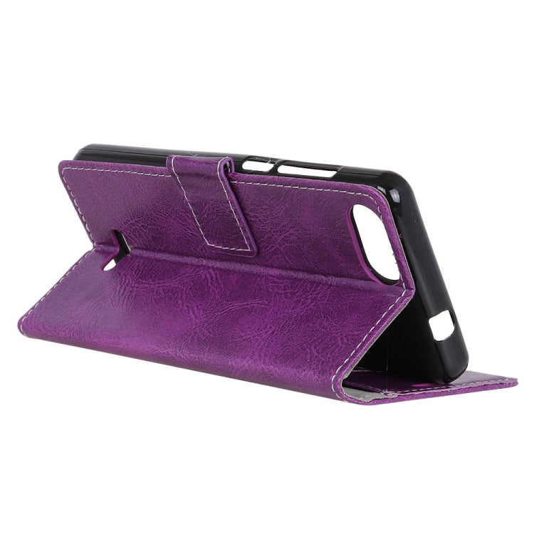 Retro Crazy Horse Texture Horizontal Flip Leather Case for Xiaomi Redmi 6A, with Holder & Card Slots & Photo Frame