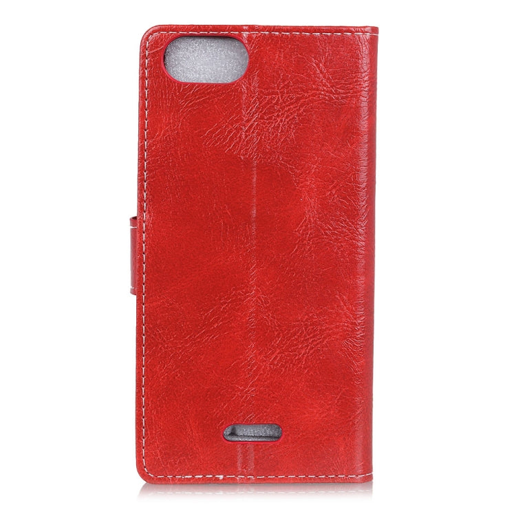 Retro Crazy Horse Texture Horizontal Flip Leather Case for Xiaomi Redmi 6A, with Holder & Card Slots & Photo Frame