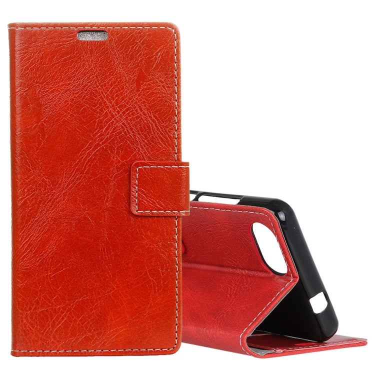 Retro Crazy Horse Texture Horizontal Flip Leather Case for Xiaomi Redmi 6A, with Holder & Card Slots & Photo Frame