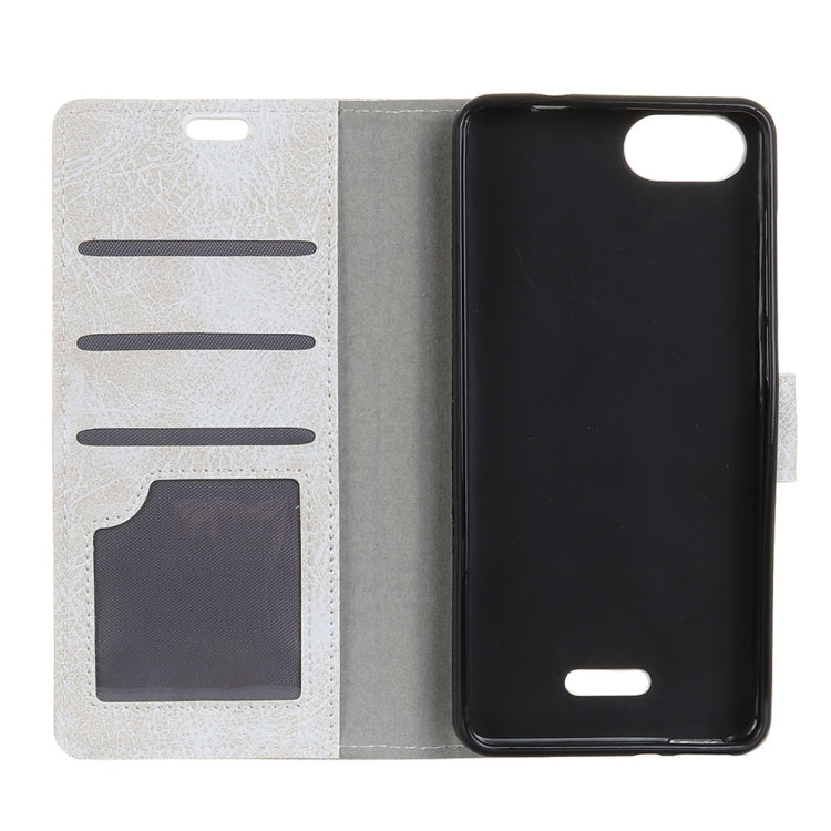 Retro Crazy Horse Texture Horizontal Flip Leather Case for Xiaomi Redmi 6A, with Holder & Card Slots & Photo Frame