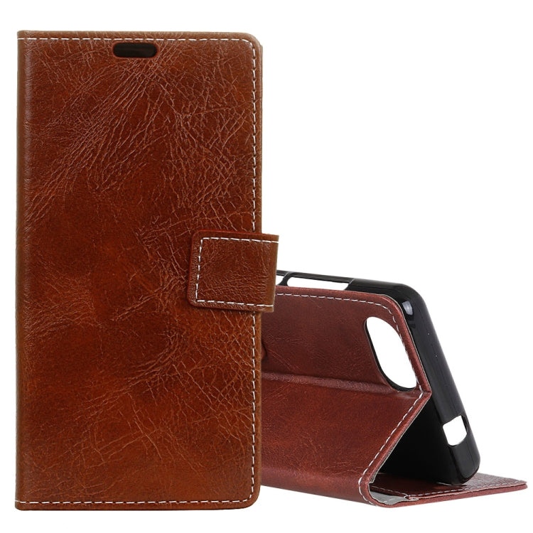 Retro Crazy Horse Texture Horizontal Flip Leather Case for Xiaomi Redmi 6A, with Holder & Card Slots & Photo Frame