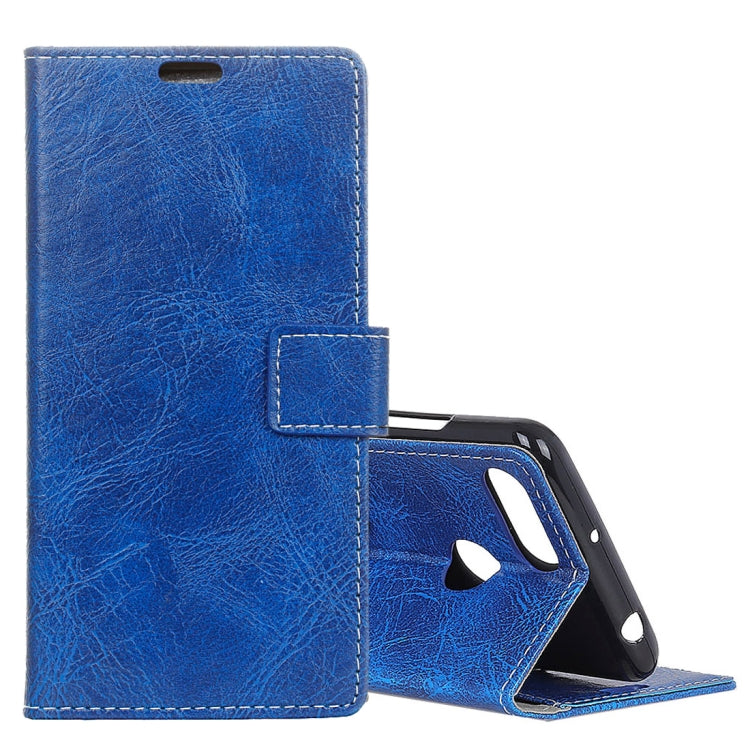 Retro Crazy Horse Texture Horizontal Flip Leather Case for Xiaomi Redmi 6, with Holder & Card Slots & Photo Frame