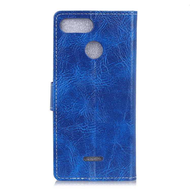 Retro Crazy Horse Texture Horizontal Flip Leather Case for Xiaomi Redmi 6, with Holder & Card Slots & Photo Frame