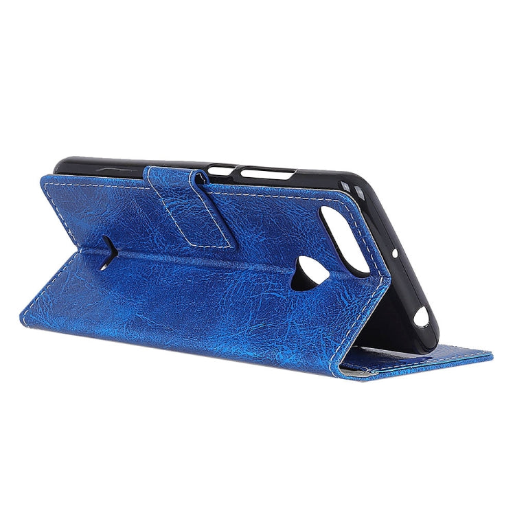 Retro Crazy Horse Texture Horizontal Flip Leather Case for Xiaomi Redmi 6, with Holder & Card Slots & Photo Frame