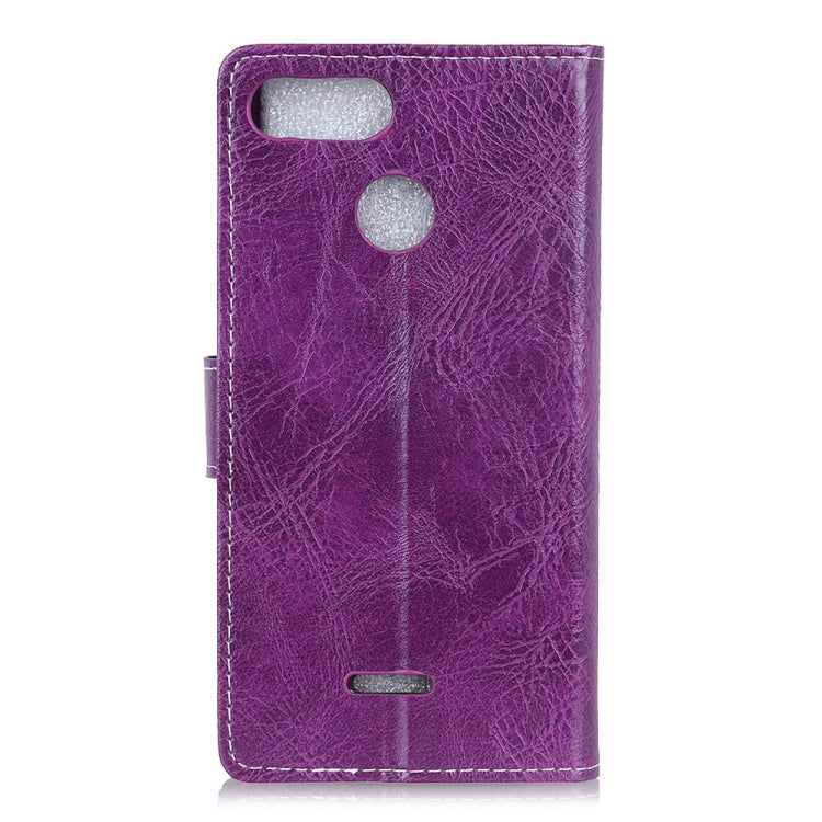 Retro Crazy Horse Texture Horizontal Flip Leather Case for Xiaomi Redmi 6, with Holder & Card Slots & Photo Frame