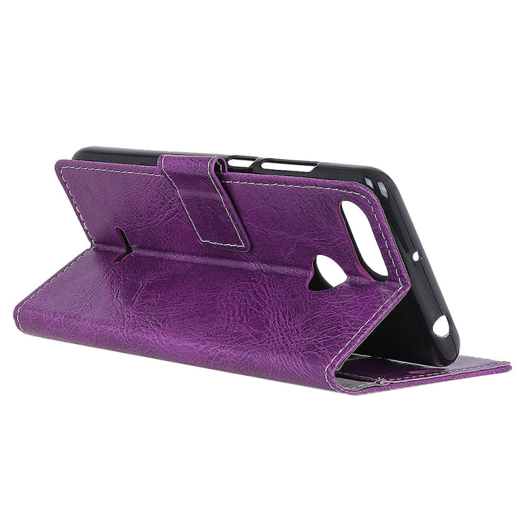 Retro Crazy Horse Texture Horizontal Flip Leather Case for Xiaomi Redmi 6, with Holder & Card Slots & Photo Frame