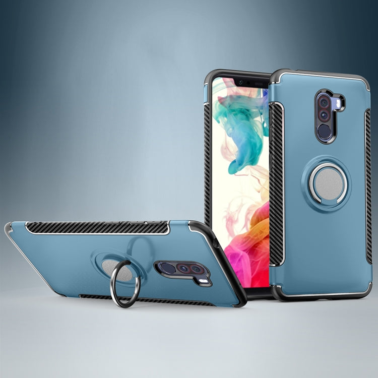 Anti-fall Car Magnetic Case with 360 Degree Rotating Armor Ring for Xiaomi Pocophone F1