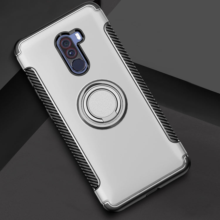 Anti-fall Car Magnetic Case with 360 Degree Rotating Armor Ring for Xiaomi Pocophone F1