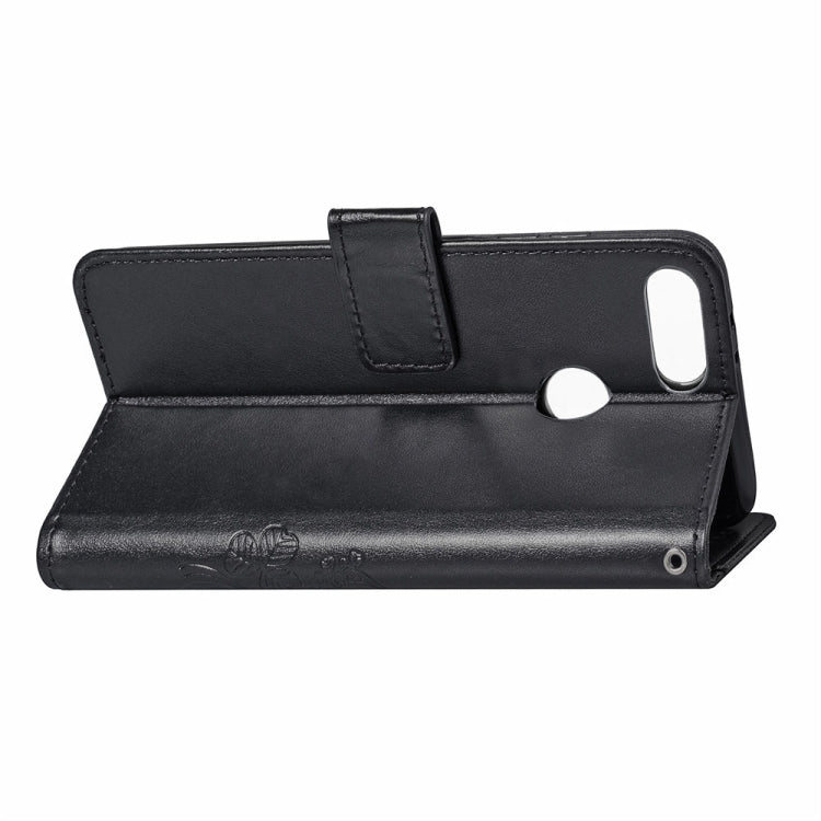 Lucky Clover Pressed Flowers Pattern Leather Case for Xiaomi Mi 8 Lite, with Holder & Card Slots & Wallet & Hand Strap