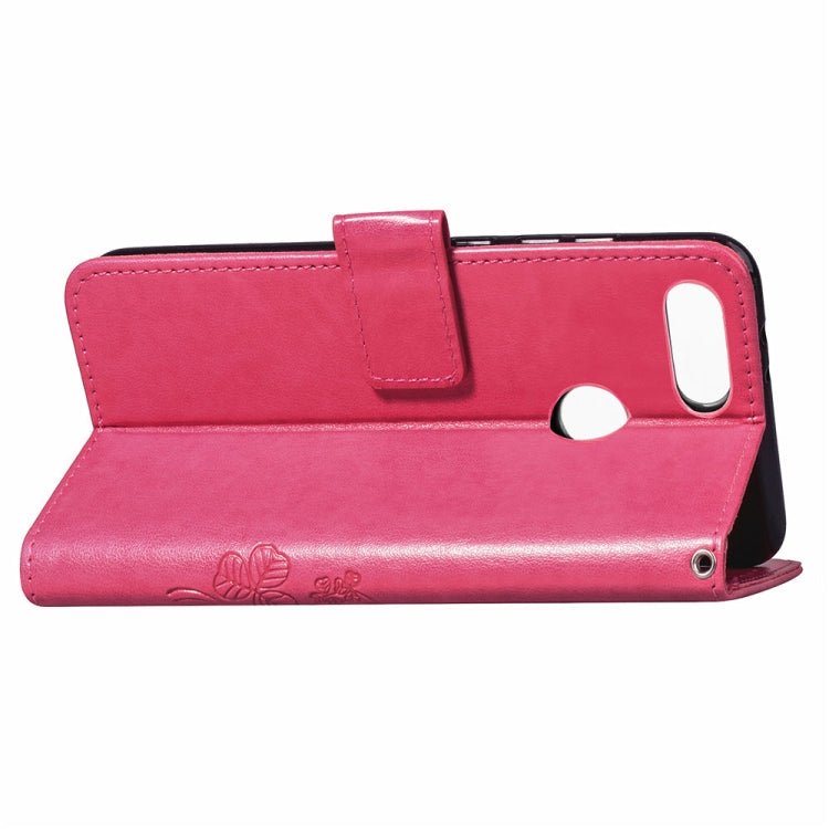 Lucky Clover Pressed Flowers Pattern Leather Case for Xiaomi Mi 8 Lite, with Holder & Card Slots & Wallet & Hand Strap