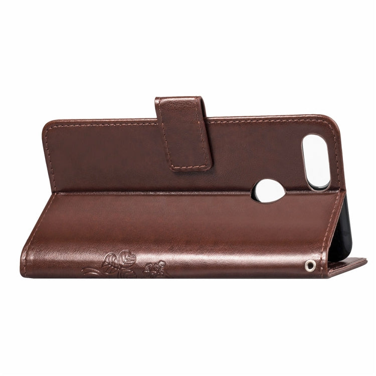 Lucky Clover Pressed Flowers Pattern Leather Case for Xiaomi Mi 8 Lite, with Holder & Card Slots & Wallet & Hand Strap