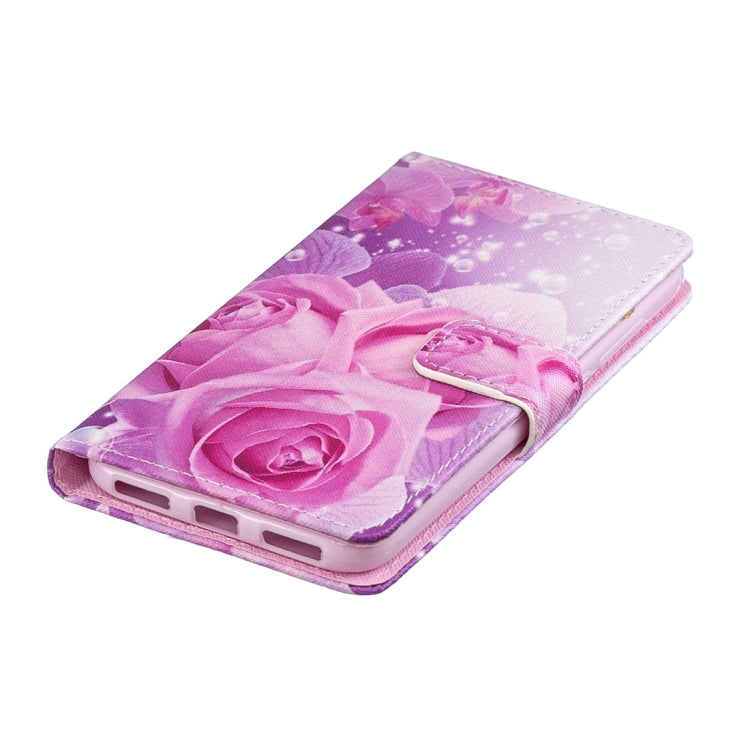 Rose Pattern Horizontal Flip Leather Case for Xiaomi Mi Play, with Holder & Card Slots & Wallet