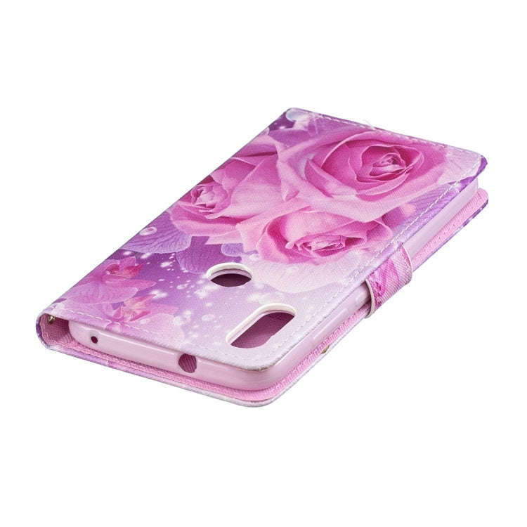 Rose Pattern Horizontal Flip Leather Case for Xiaomi Mi Play, with Holder & Card Slots & Wallet