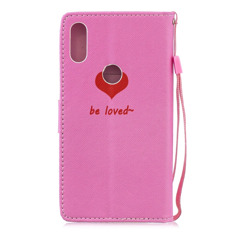 Heart Pattern Horizontal Flip Leather Case for Xiaomi Mi Play, with Holder & Card Slots & Wallet