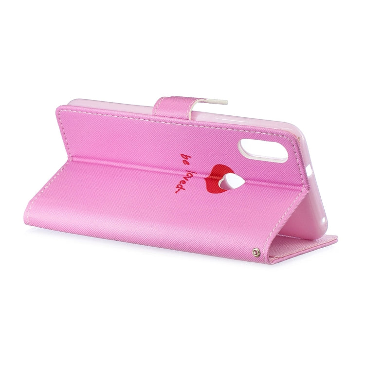 Heart Pattern Horizontal Flip Leather Case for Xiaomi Mi Play, with Holder & Card Slots & Wallet