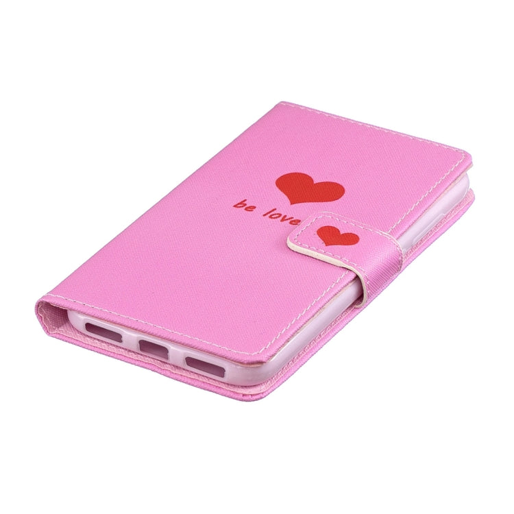 Heart Pattern Horizontal Flip Leather Case for Xiaomi Mi Play, with Holder & Card Slots & Wallet