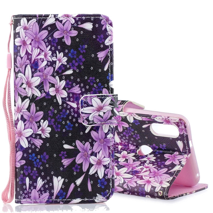 Lily Pattern Horizontal Flip Leather Case for Xiaomi Mi Play, with Holder & Card Slots & Wallet