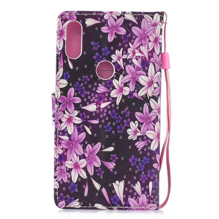 Lily Pattern Horizontal Flip Leather Case for Xiaomi Mi Play, with Holder & Card Slots & Wallet