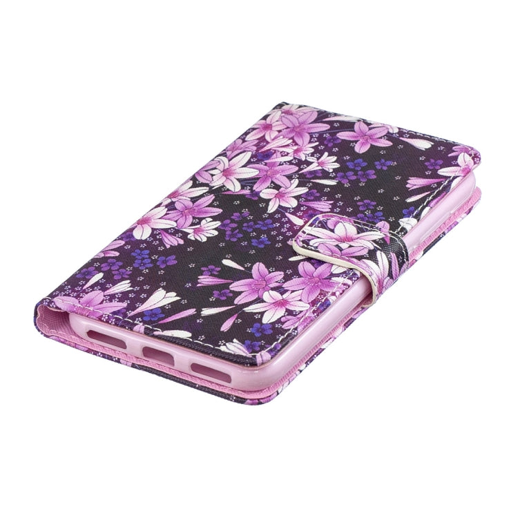 Lily Pattern Horizontal Flip Leather Case for Xiaomi Mi Play, with Holder & Card Slots & Wallet