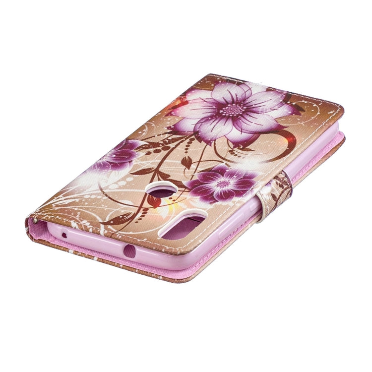 Lotus Pattern Horizontal Flip Leather Case for Xiaomi Mi Play, with Holder & Card Slots & Wallet