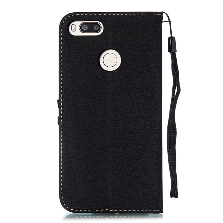 Splicing Embossed Female Style Horizontal Flip Leather Case for Xiaomi Mi 5X / A1 , with Holder & Card Slots & Wallet & Lanyard