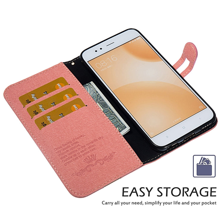Splicing Embossed Female Style Horizontal Flip Leather Case for Xiaomi Mi 5X / A1 , with Holder & Card Slots & Wallet & Lanyard