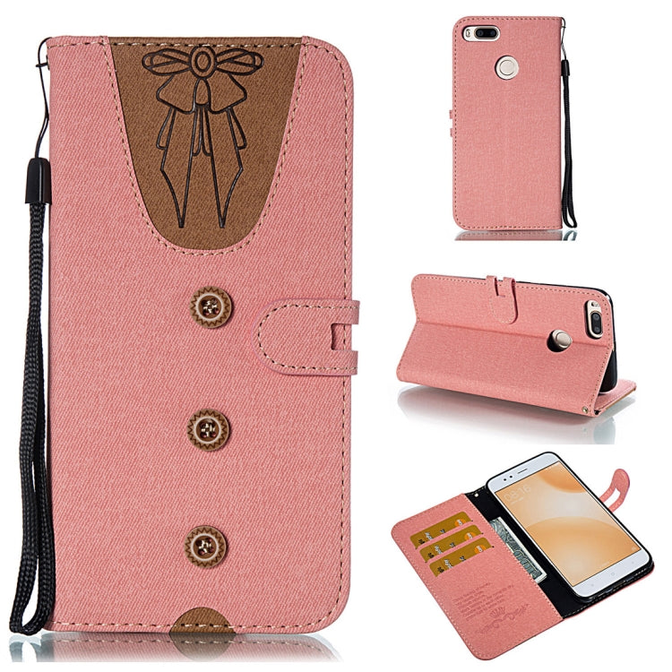 Splicing Embossed Female Style Horizontal Flip Leather Case for Xiaomi Mi 5X / A1 , with Holder & Card Slots & Wallet & Lanyard